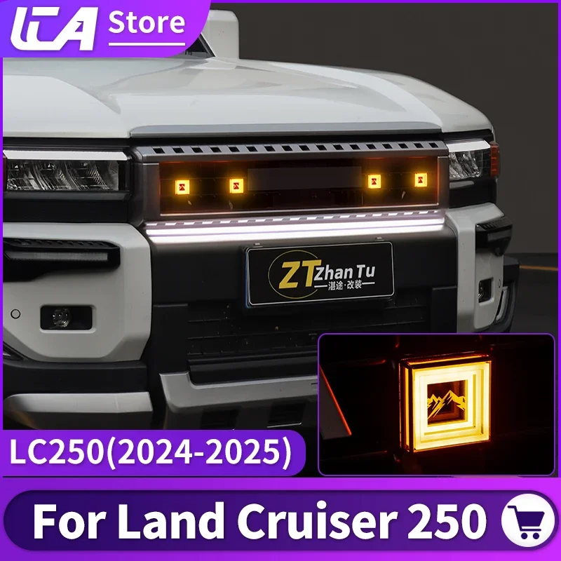 

For Toyota Land Cruiser 250 2024 2025 1958 Radiator grille Off-Road Fog Lamp Auxiliary floodlight Modification Accessories LC250