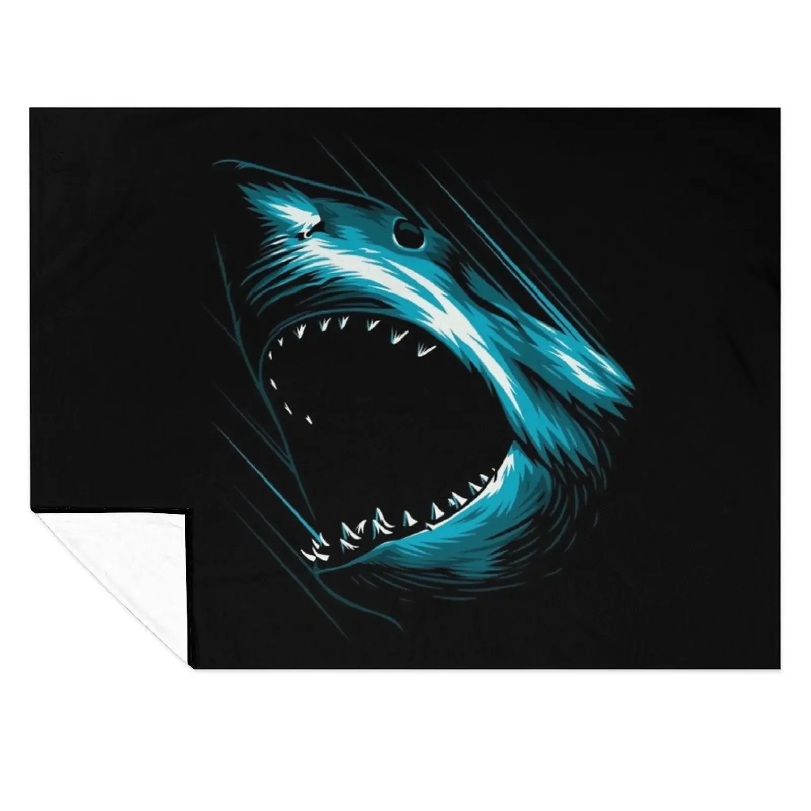 

Megalodon attack Throw Blanket Softest Moving Thin Bed linens Blankets