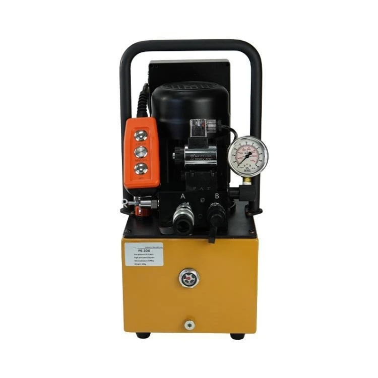 PE-2DX Portable Dual-Circuit Electric Hydraulic Pump Digital Display Rechargeable Lithium Cell Powered