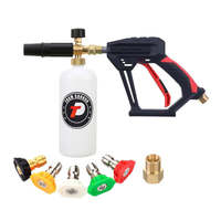 Car Pressure Washing Nozzle Set Short Handle High Pressure Washer Gun with Replacement Spray Nozzle Tips For Car Washing