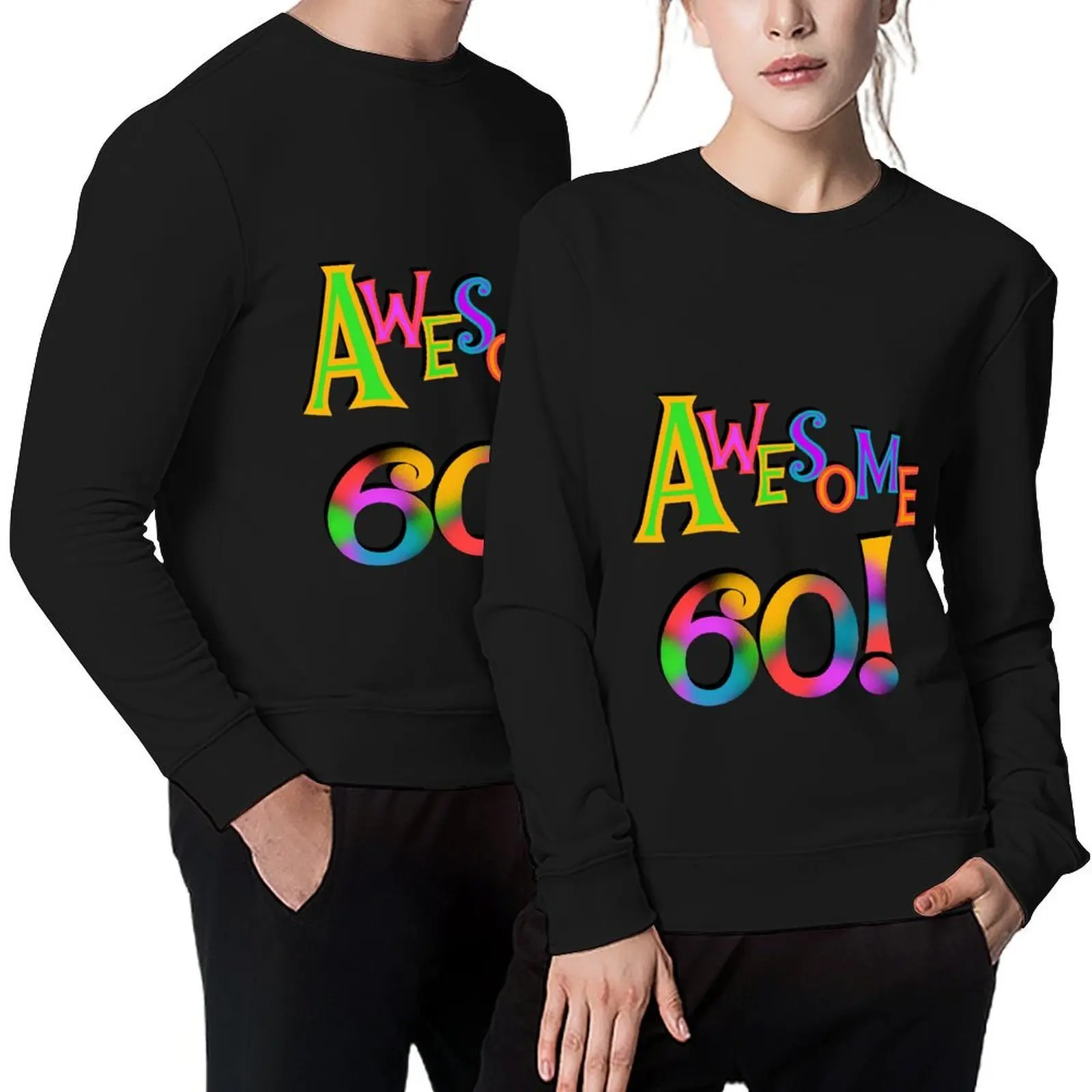 

60th Birthday Awesome 60 Pullover men's sweat-shirt mens clothes men's coat oversize sweatshirts