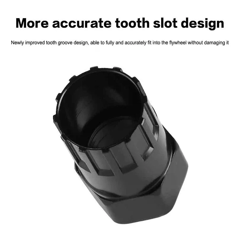 

Bike Cassette Flywheel Lockring Removal Repair Tool Black Flywheel Socket For Bike Tools Locking Remover Bicycle Accessories