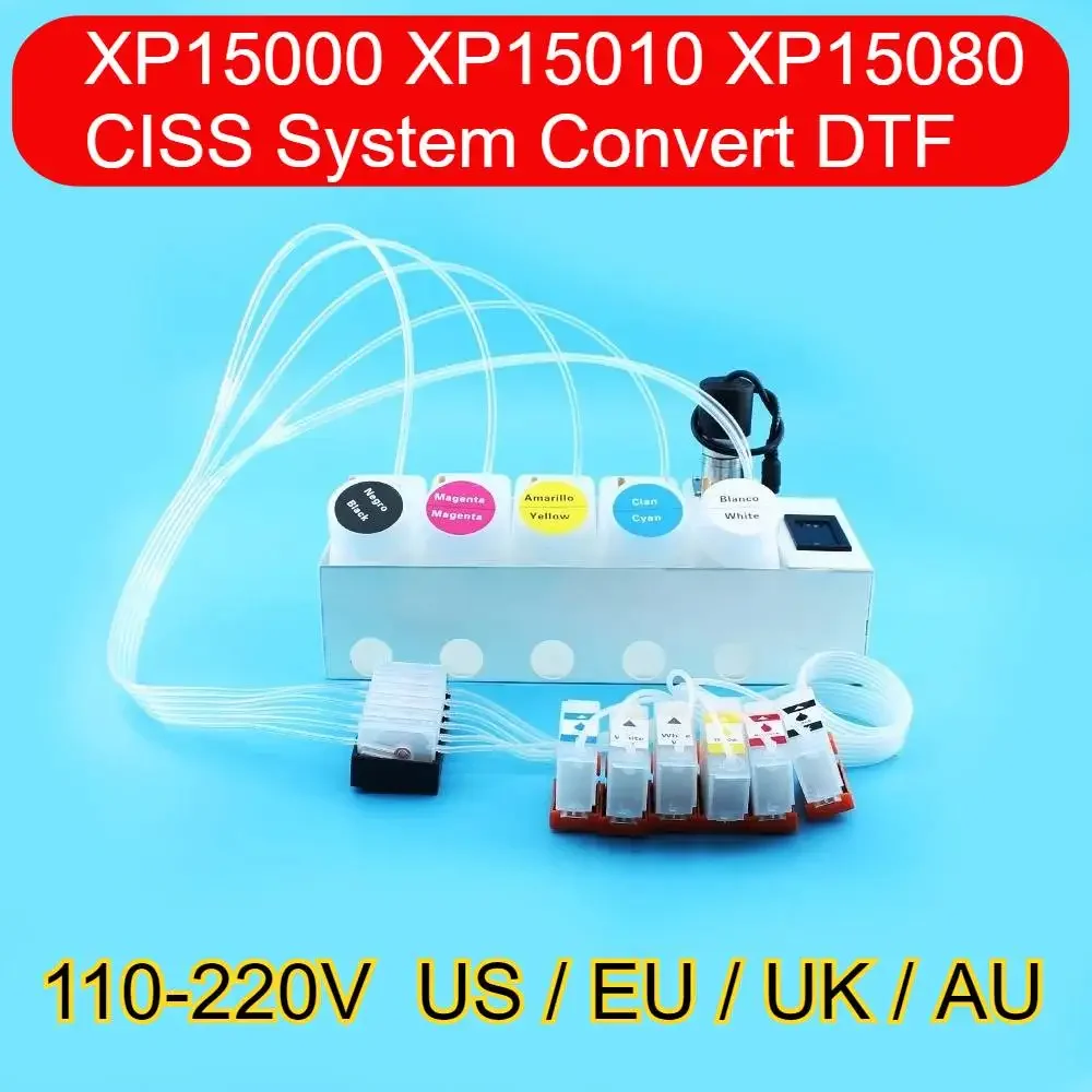 

Modify XP 15000 DTF Device Tool With White Ink Strrier XP-15000 DTF CISS Ink Supply System For Epson XP15000 CISS Convert Kit