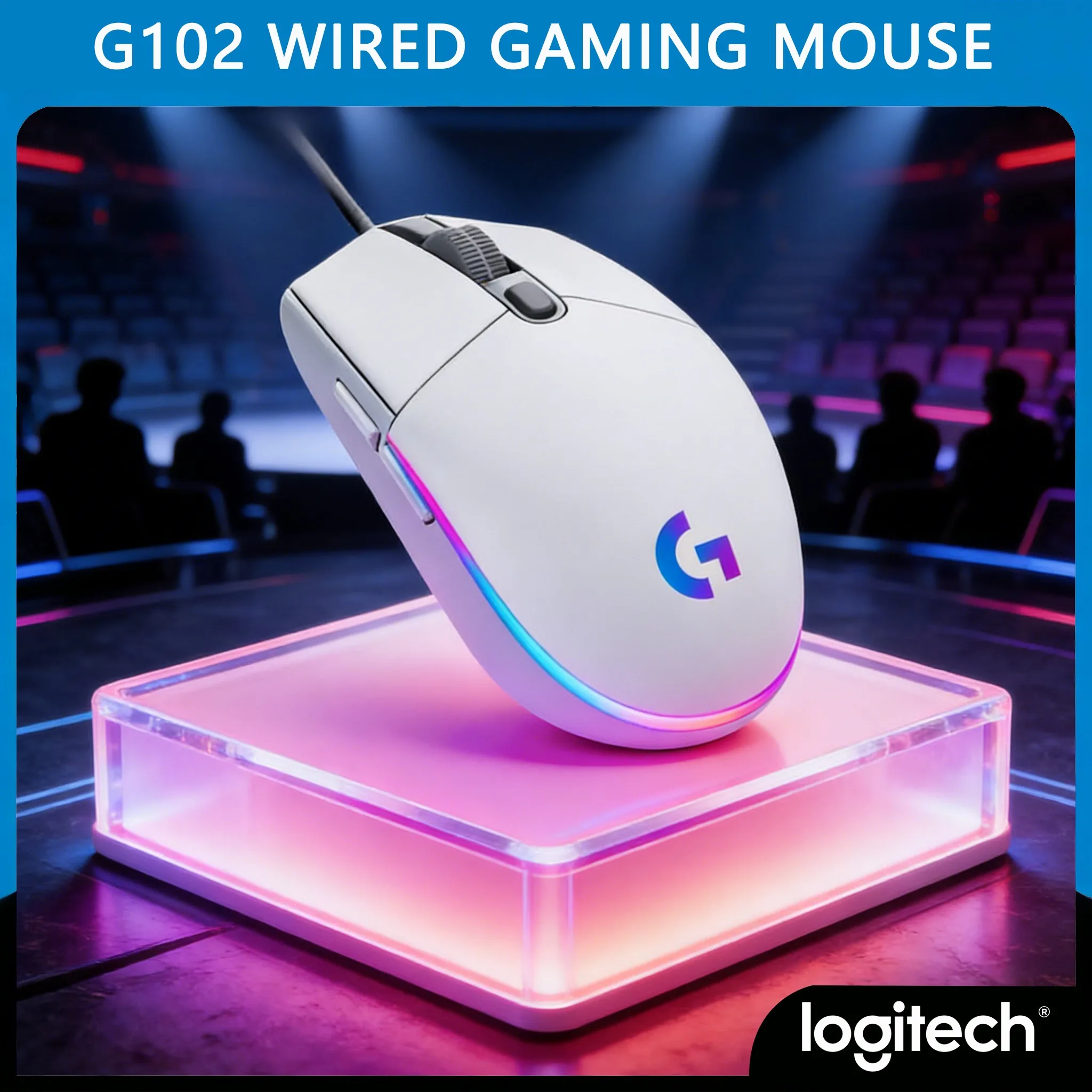 

Logitech G102 Programmable Gaming Mouse Software Customization Small Hand Fit