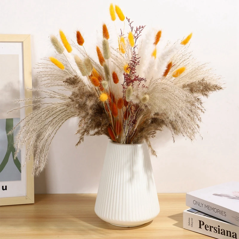 

Natural Dried Pampas Bouquet Home Autumn Decoration Dry Flowers Reed Wedding Party Centerpieces for Tables Scene Shoot Ornaments