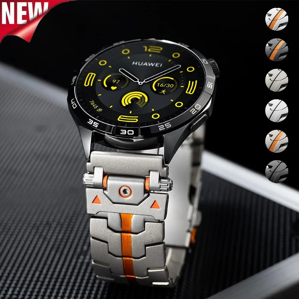 

22mm 20mm Luxury Watch Band for Samsung Galaxy Watch 7/6/5/4 40mm 44mm S3 Active2 Huawei Watch GT5 GT4 46mm Stainless Steel Band