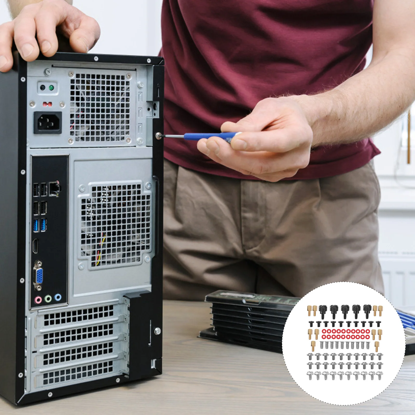 

1Set Computer Screw Kit Countersunk Head Sturdy Screws for Installation Laptop Hard Drive Desktop Maintenance