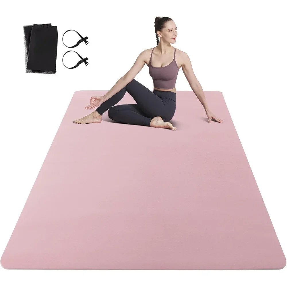 

Large Yoga for Men and Women Mat Extra Thick TPE Fitness Mat for Home Gym Workout, Non-Slip, Eco Friendly Exercise Mat for Yoga