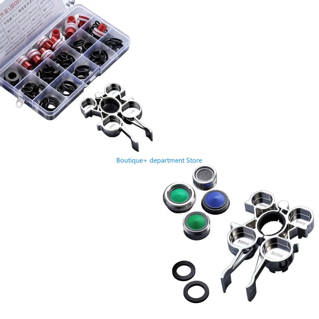 

E1PD Space Saving Compact 12 Function Aerator Plumbing Wrench Corrosion Resistant Metal Construction Ergonomic Handle Design