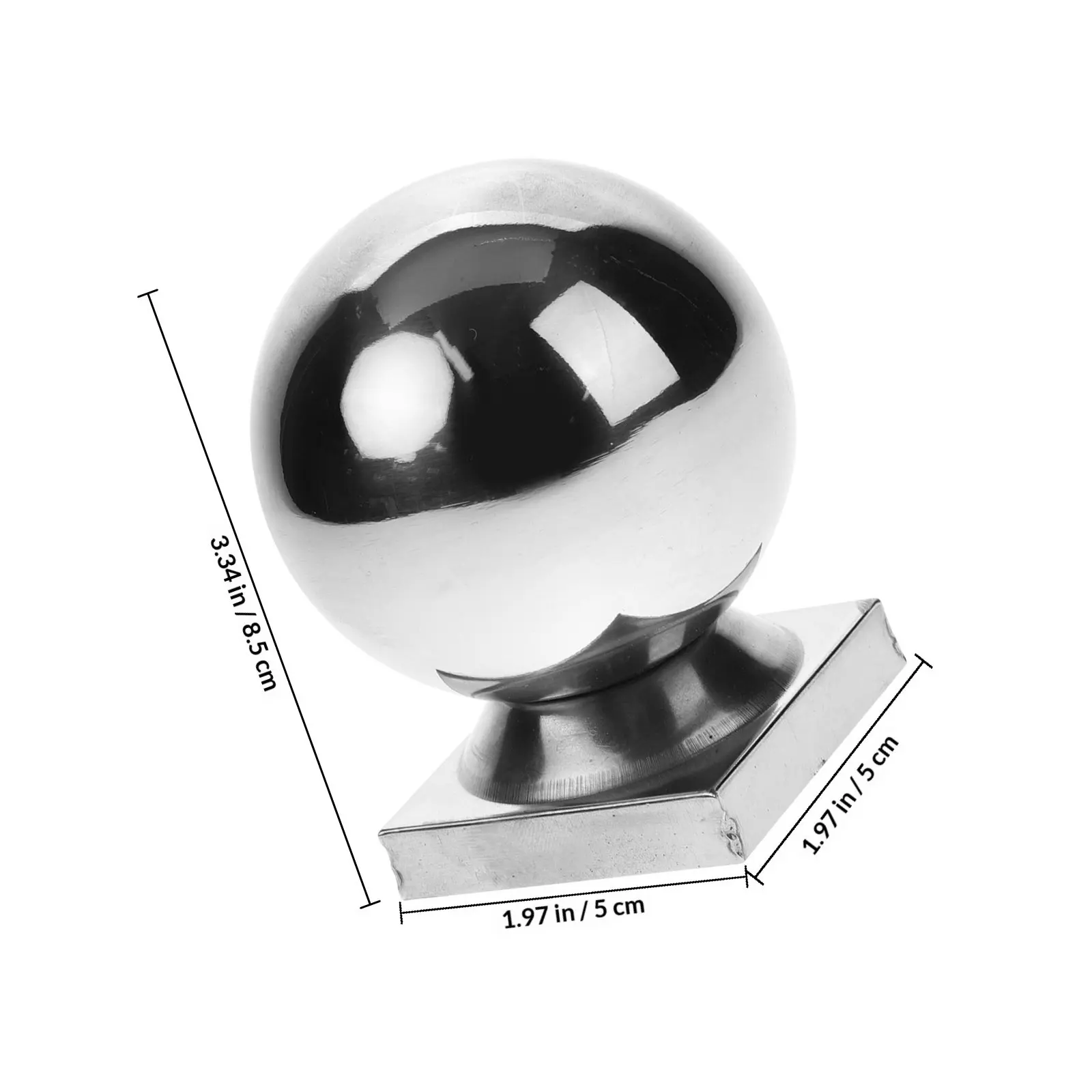 Wood Railing Post for Staircase, Deck & Baluster – Decorative Stainless Steel Outdoor Hardware