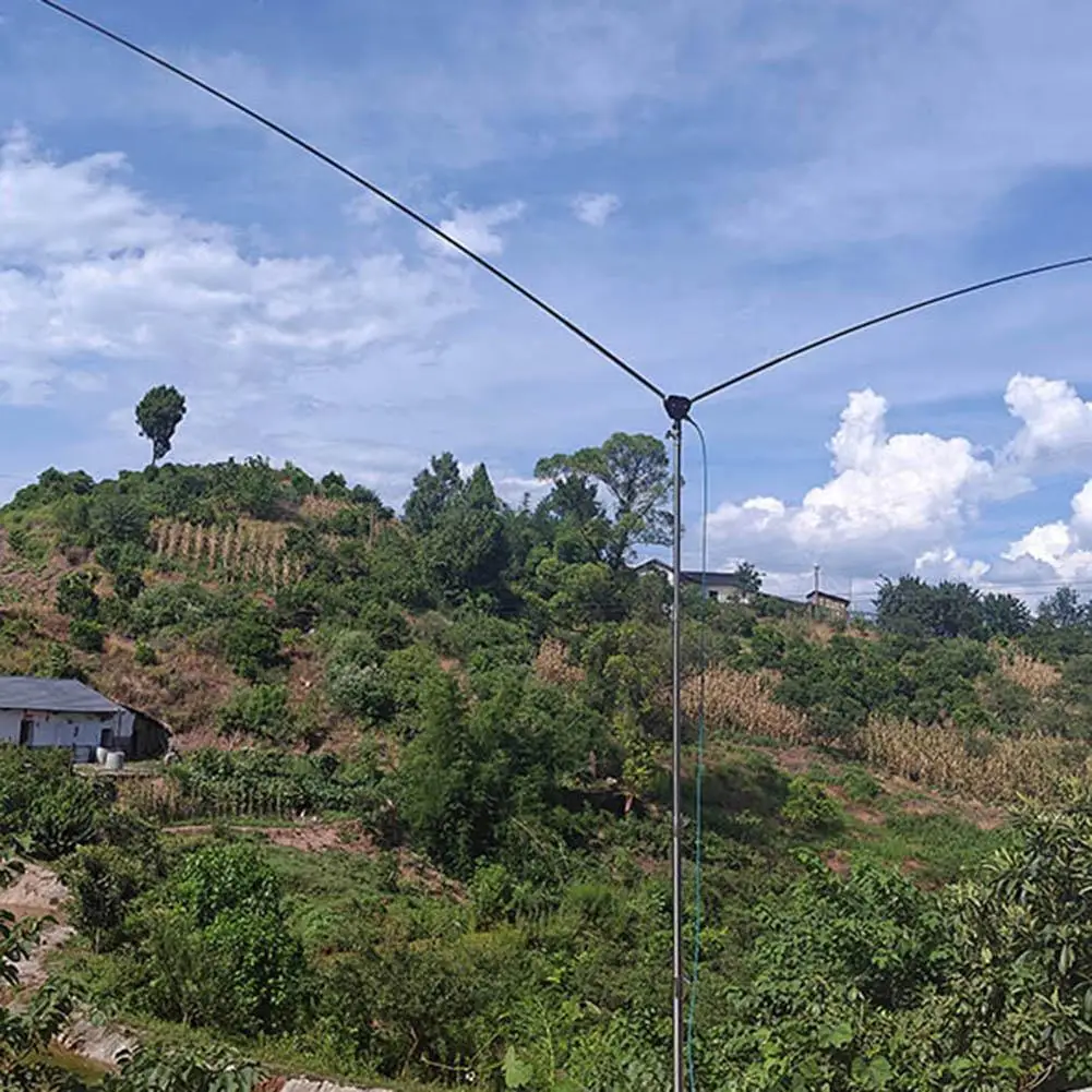 

GUOHETEC DP200 PMR-171 7 МГц-54 МГц ВЧ-антенна Коротковолновая портативная дипольная антенна для широкополосной связи Замена антенны G P