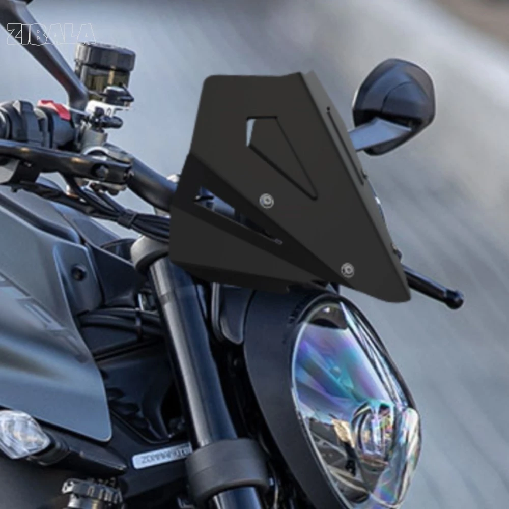 

FOR DUCATI MONSTER 937 Plus MONSTER937 2021-2023-2024 CNC aluminium Front Windshield Airflow Deflector Windscreen Motorcycle