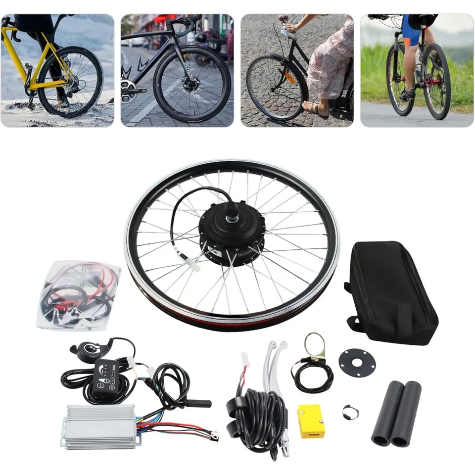 20" Bike Motor Kit 36V 250W Front Wheel Electric Bicycle Ebike Conversion  Kit Hub Motor Cycling with LED Display 30km/H Speed - AliExpress 18