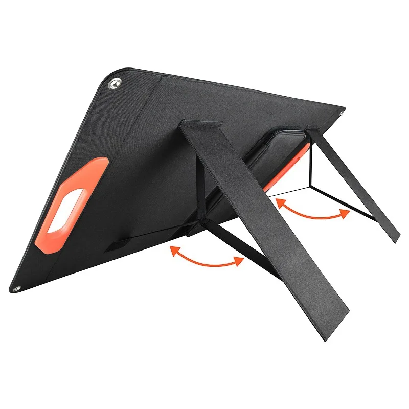 Cargador de panel solar plegable ETFE de 100W, 5V, 18V, cargador solar portátil de alta visibilidad para exteriores para central eléctrica móvil