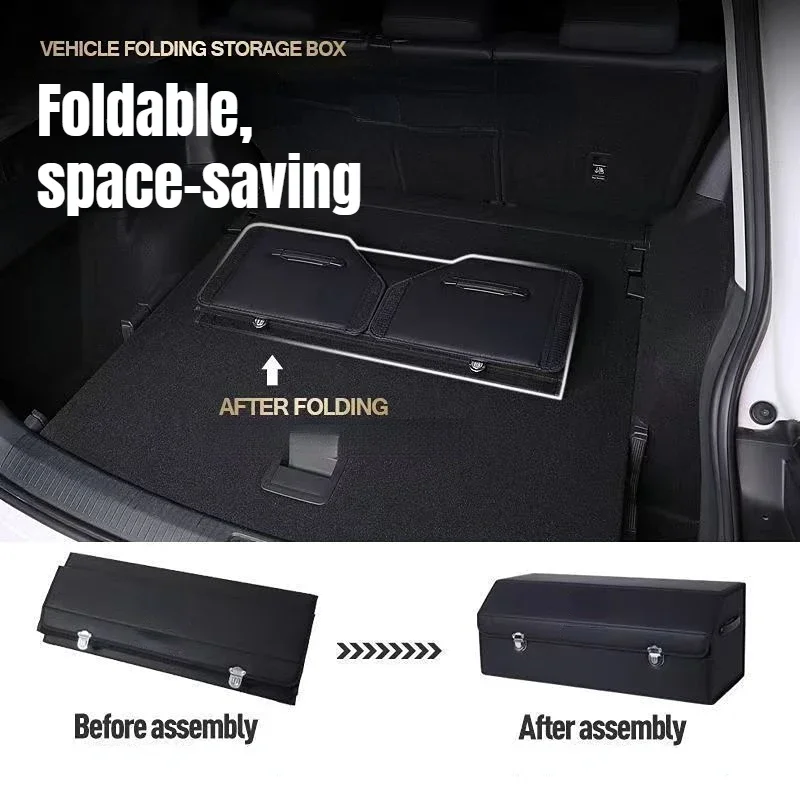 ATsafepro 65L Organizer for Trunk Box Storage and Cleaning Car Accessories Interior Vehicle Supplies Accessories for the Car