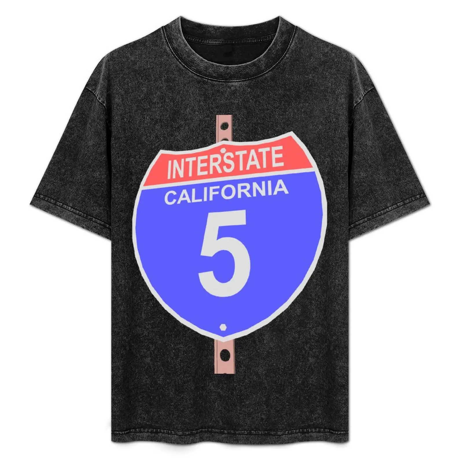 

Interstate highway 5 road sign in California T-Shirt Comfort Stretch Tee Shirt