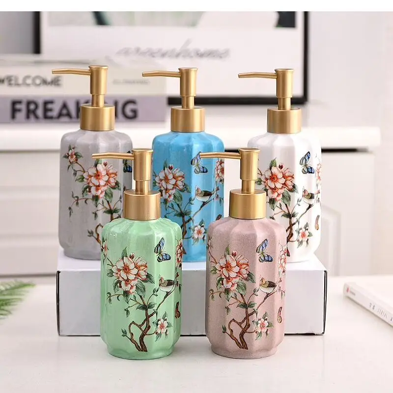 

Ceramic Lotion Bottle, Home Decoration Accessories, Bathroom Supplies, Decorative Ornaments, Simple Shower Gel Bottle