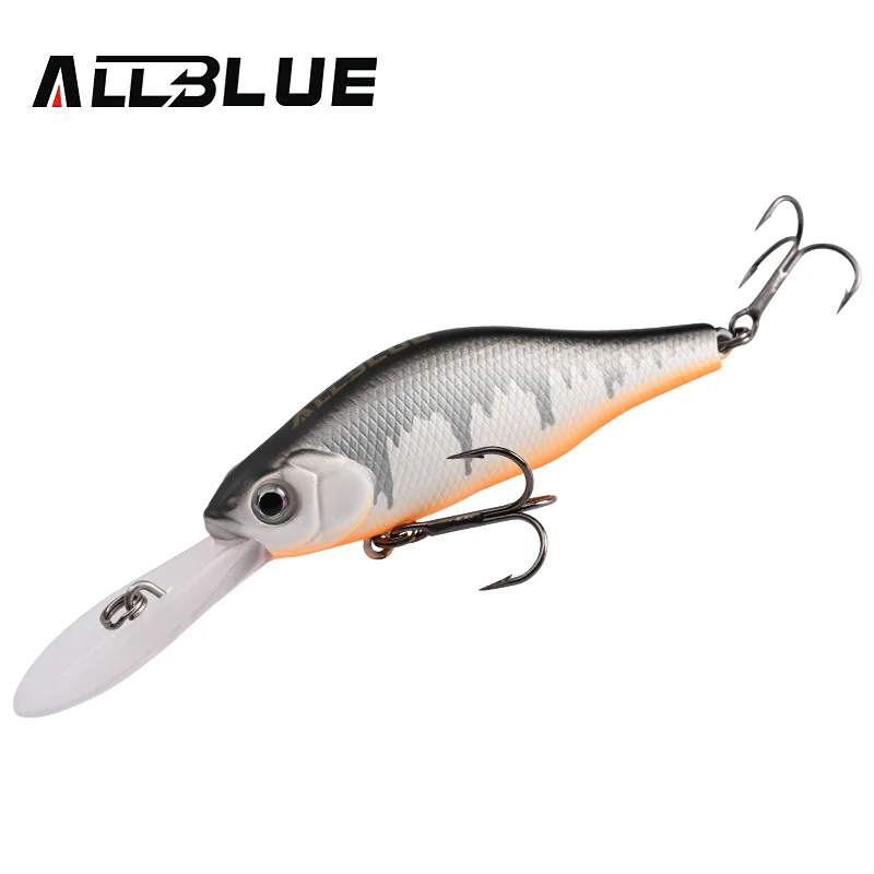 ALLBLUE HUNCH 70SP DR Professioneller Angelköder 70 mm 10 g Suspend Wobbler Minnow Tiefe 1,5-2 m Bass Pike Kunstköder Tackle