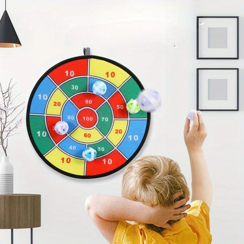 Children's Sticky Ball Dart Board Sticky Target Ball Touch High Jump Throw Sticky Ball Toy Children's Day Gift Easter Gift