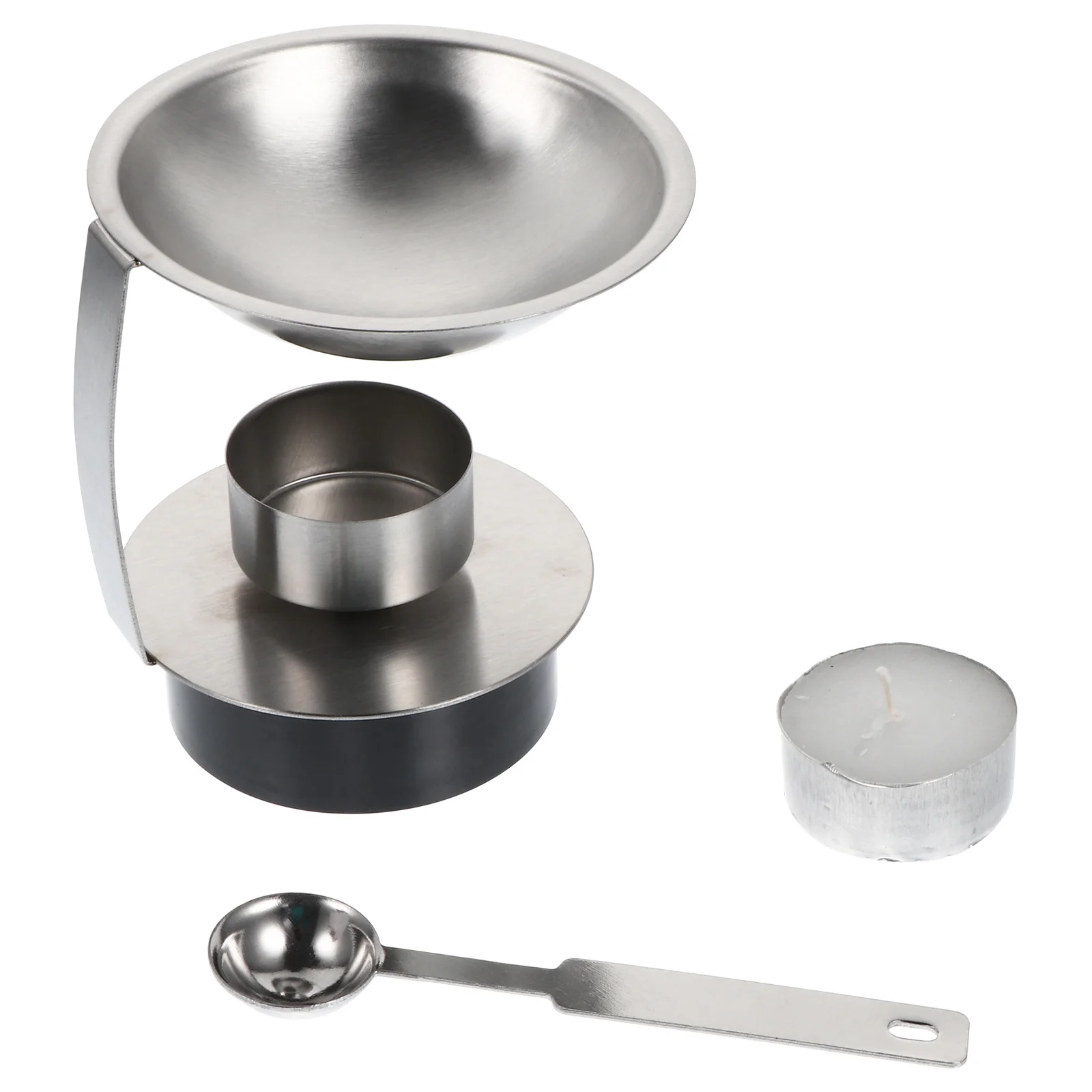 1 مجموعة 1 مجموعة الفولاذ المقاوم للصدأ الشمع ختم دفئا لجميع المستويات Diy بها بنفسك ذوبان موقد العملي ورنيش ختم أداة مجموعة فرن الشمع