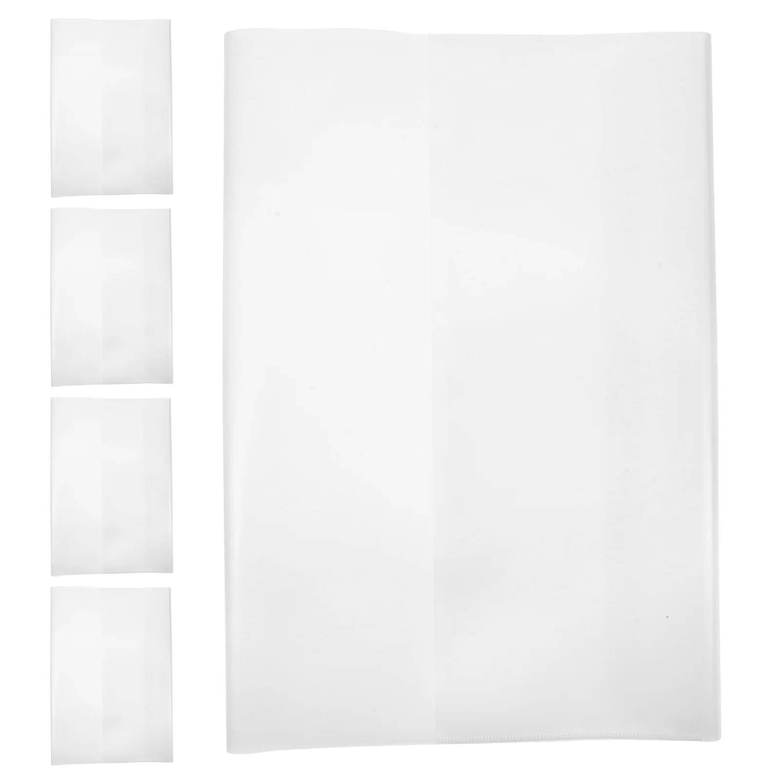 

5pcs 16K Clear Pp Plastic Protective Sleeve For School Notebook Exercise Book Transparent Books School Books Cover Cover