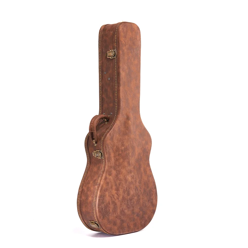 Manufacturer Selling Oxford 39 Inch 41 Inch Wooden Guitar Case Acoustic Guitar Protective Hard  Case