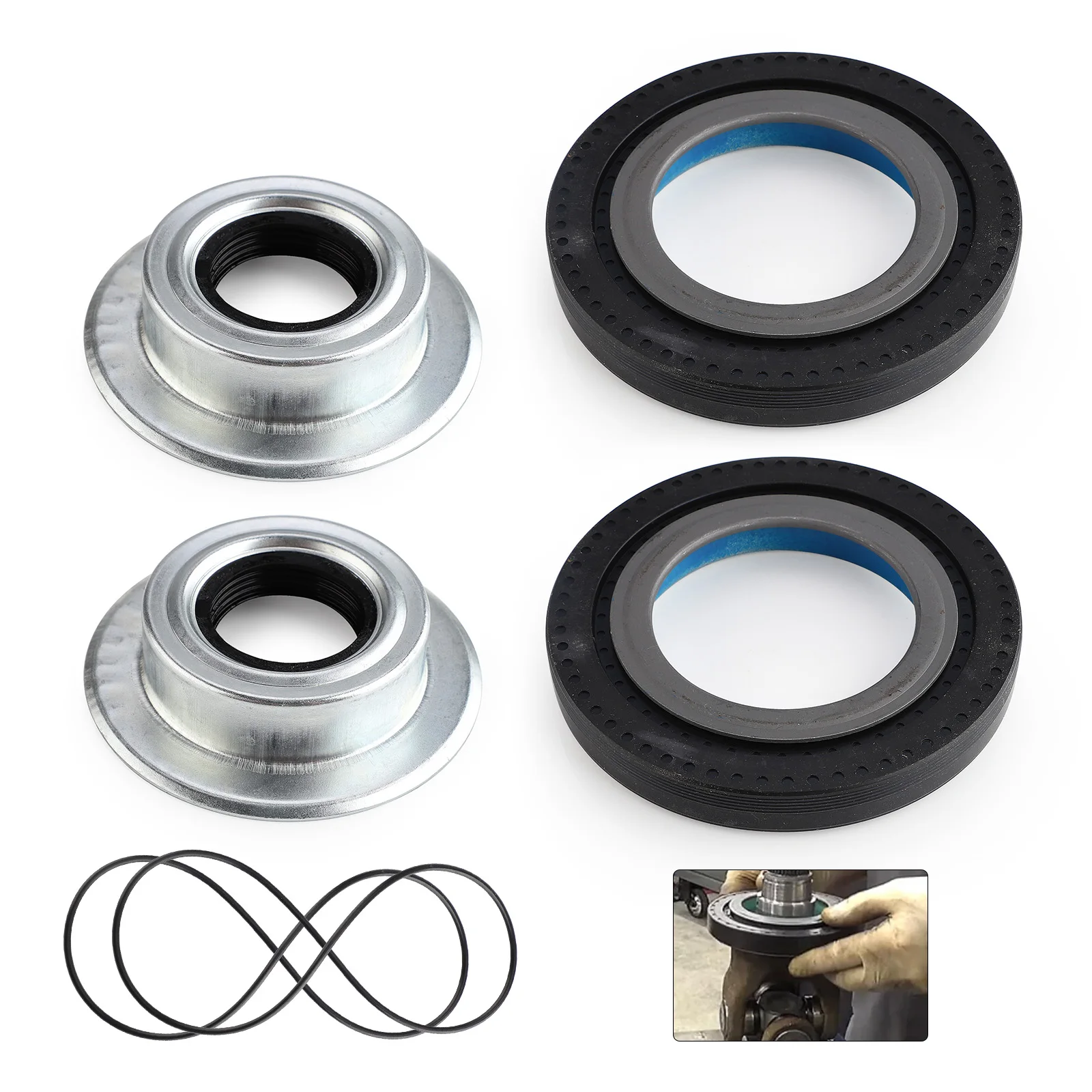 

2014835 Front Axle Vaccum Knuckle Seal & Hub O-Ring & Dust Seals Kit For 2005-2014 Ford Super Duty F250 - F550 Dana Super 60