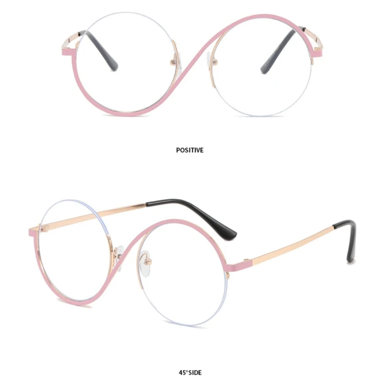 Effective Blue Light Filtering Eyeglasses for Digital Device User Reading Writing Gold Color Frame Glasses for Dropshipping