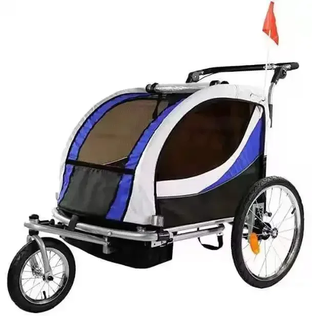 

Hot sales Baby Stroller Manufacture Trailers Hot Mom Infant Baby Strollers Adjustable Travel Baby Bike Trailer Hitchfor Twins