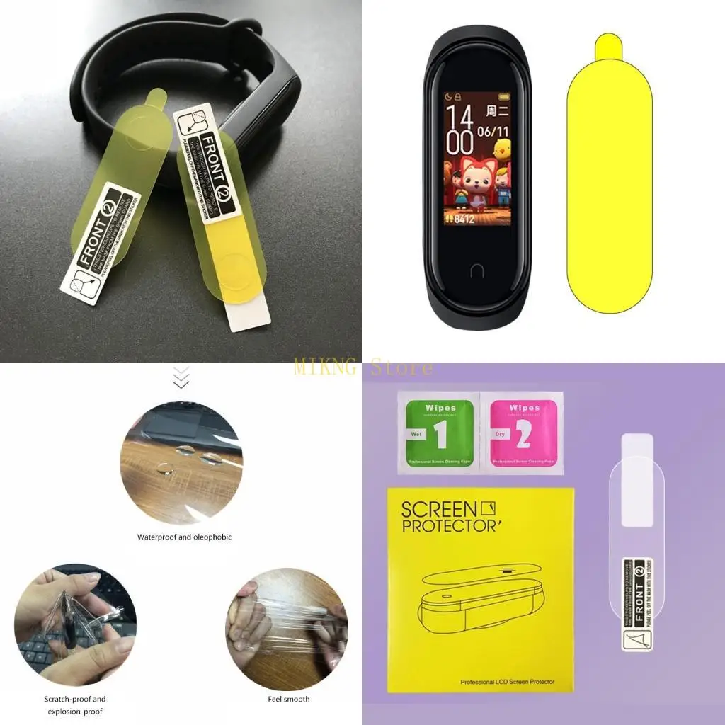 Screen Protect for Mi Band 6 5 4 Curved Soft Protector Anti-scratch Bubble Shatterproof High Sensitivity best sale