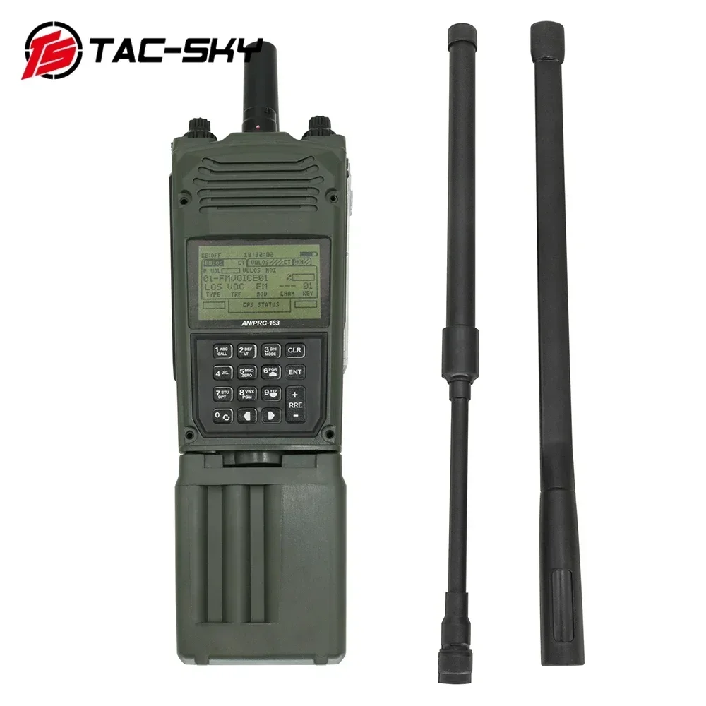 TS TAC-SKY PRC 163 Non-Functional Walkie Talkie Model Tactical PRC-163 Harris Military Radio Dummy Virtual Box for Baofeng UV5R