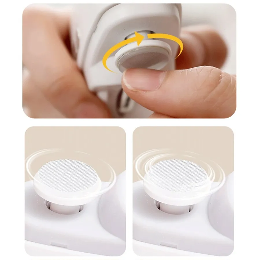 Windee Nail Scrub Level 2 Adjustable Speed Light Fragment Box Nail Trimming, Pink, TYPE-C Filling, 1 Makeup Remover/Facial Clean