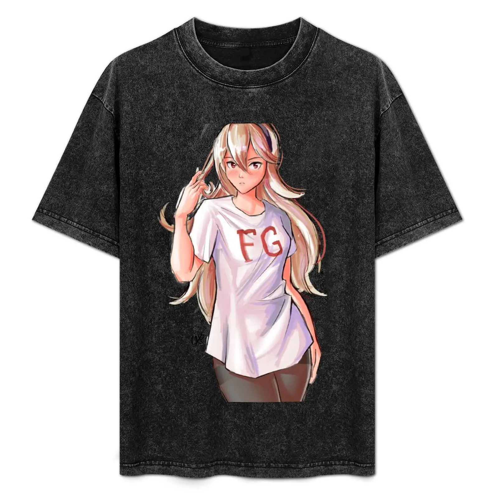 Camiseta informal Corrin (Fire Emblem) para uso diario, camiseta básica de manga corta