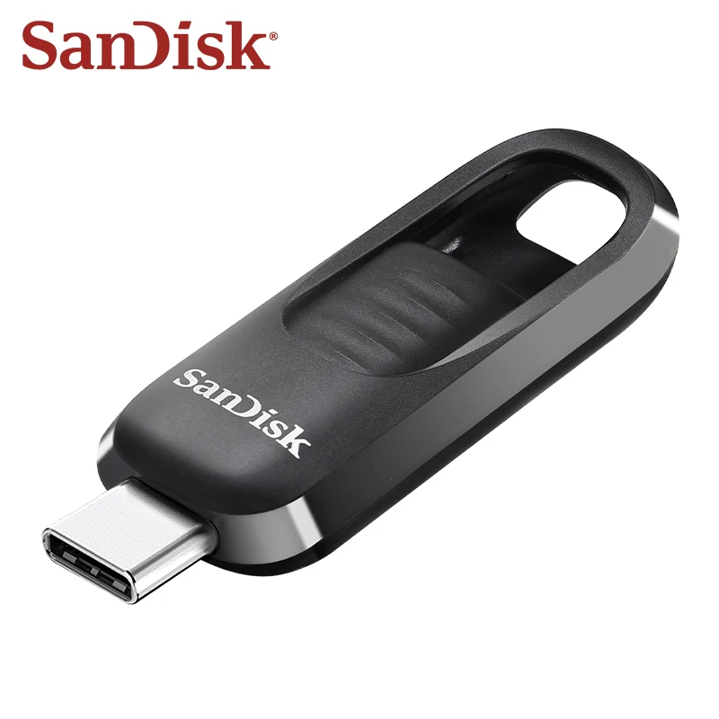 SanDisk Ultra Slider USB 3,2 tipo C unidad Flash CZ480 Pen Drive 64GB 128GB 256GB velocidades de lectura de hasta 400 MB/s memoria Flash para tableta