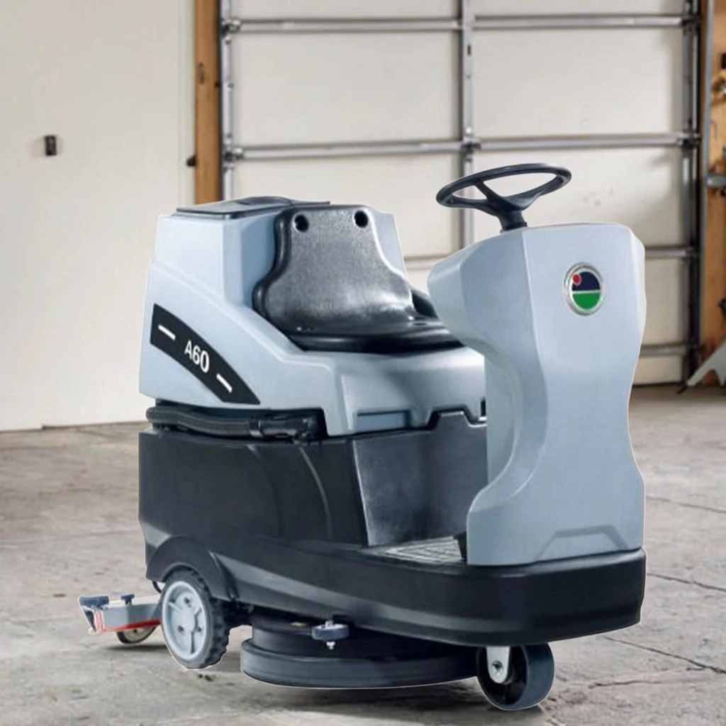 Energy-Efficient 70L Large Plastic Solution Tank Commercial Hotel Floor-Standing Cleaning Cart Mounted Sweeping Vehicle