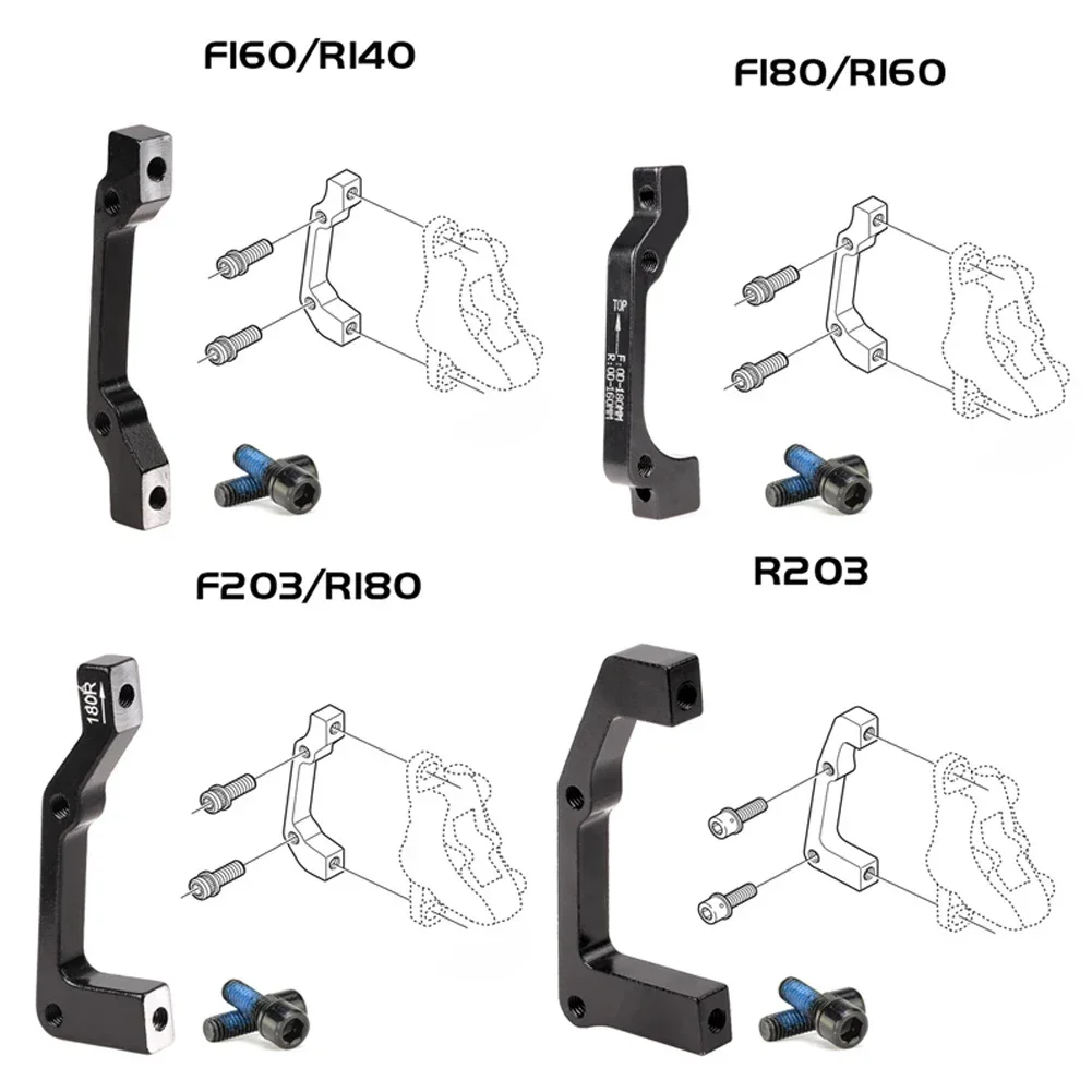 SPORTFUNSF MTB Bike Disc Brake Caliper Frame Adapter Bracket 140 160 180 203mm IS PM For Shimao Aluminum Alloy Bicycle Cycling P