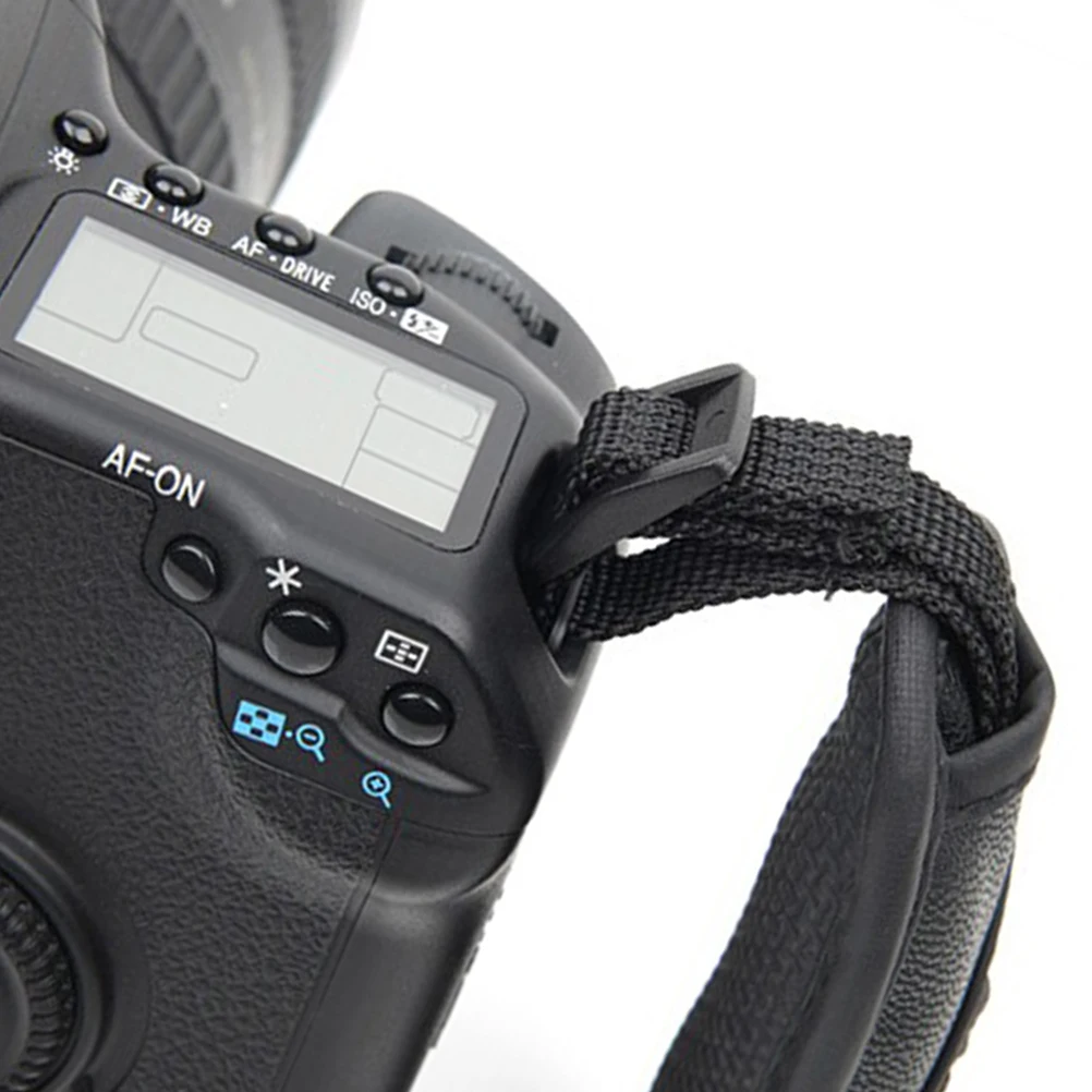 

Dslr Camera Sling Hand Strap Grip Cushioned Support Black Nylon 15Cm Wrist Band Olympus Tripod