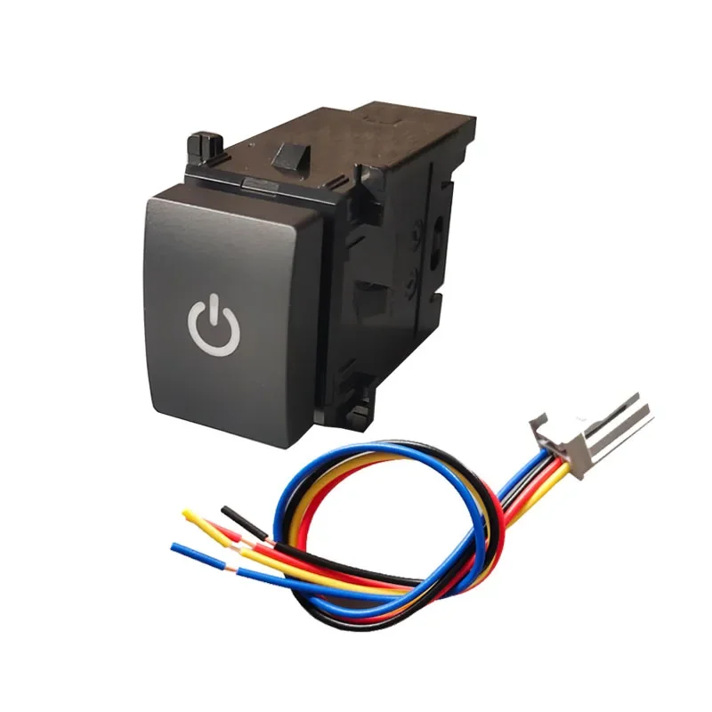 Yellow and Green Light Car Power on Off Button Switch with Connecting Wire for Subaru Forester (SK) 2019 2020 2021