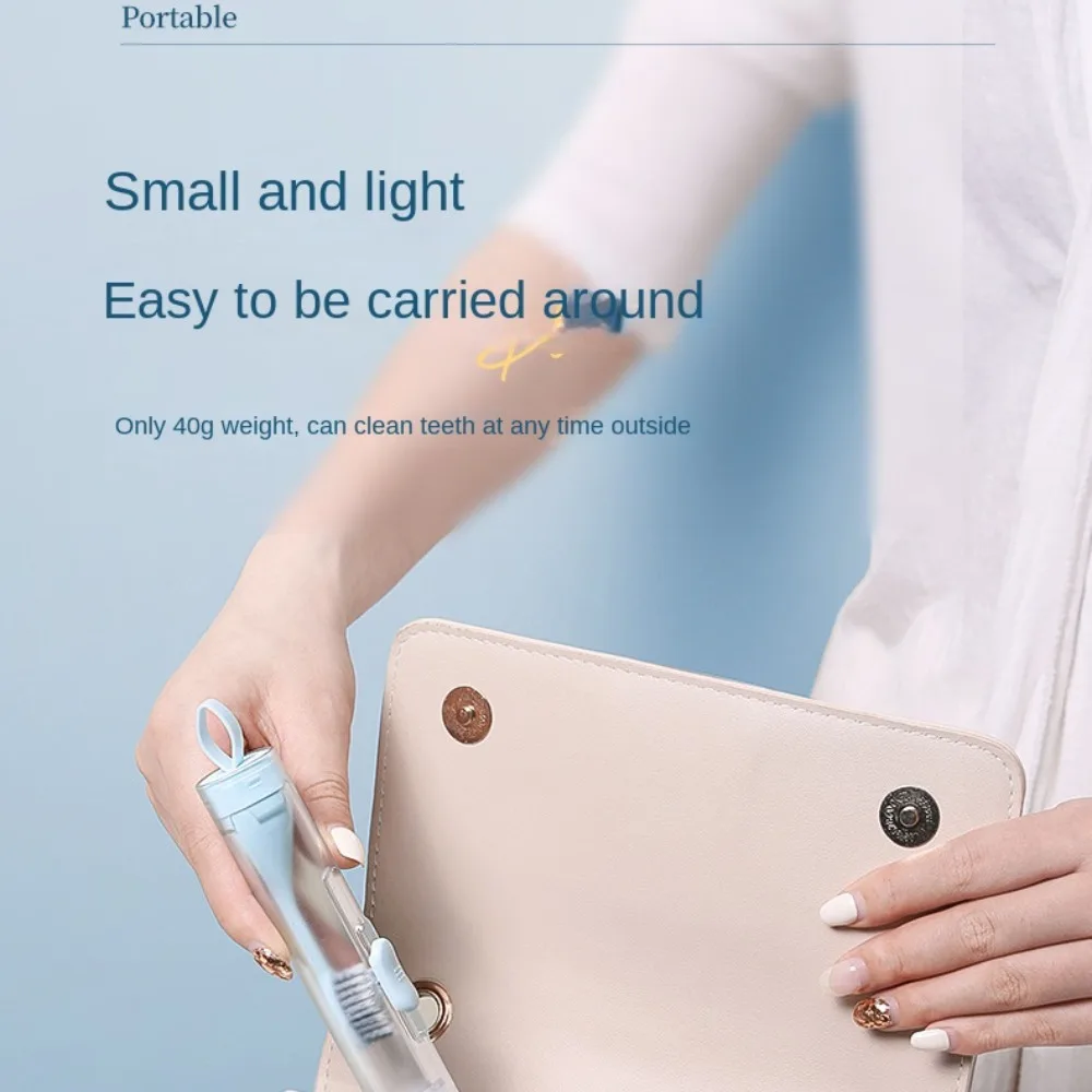 فرشاة أسنان محمولة جديدة قابلة للطي مجموعة فرشاة أسنان ناعمة إبداعية معجون أسنان صحي للسفر