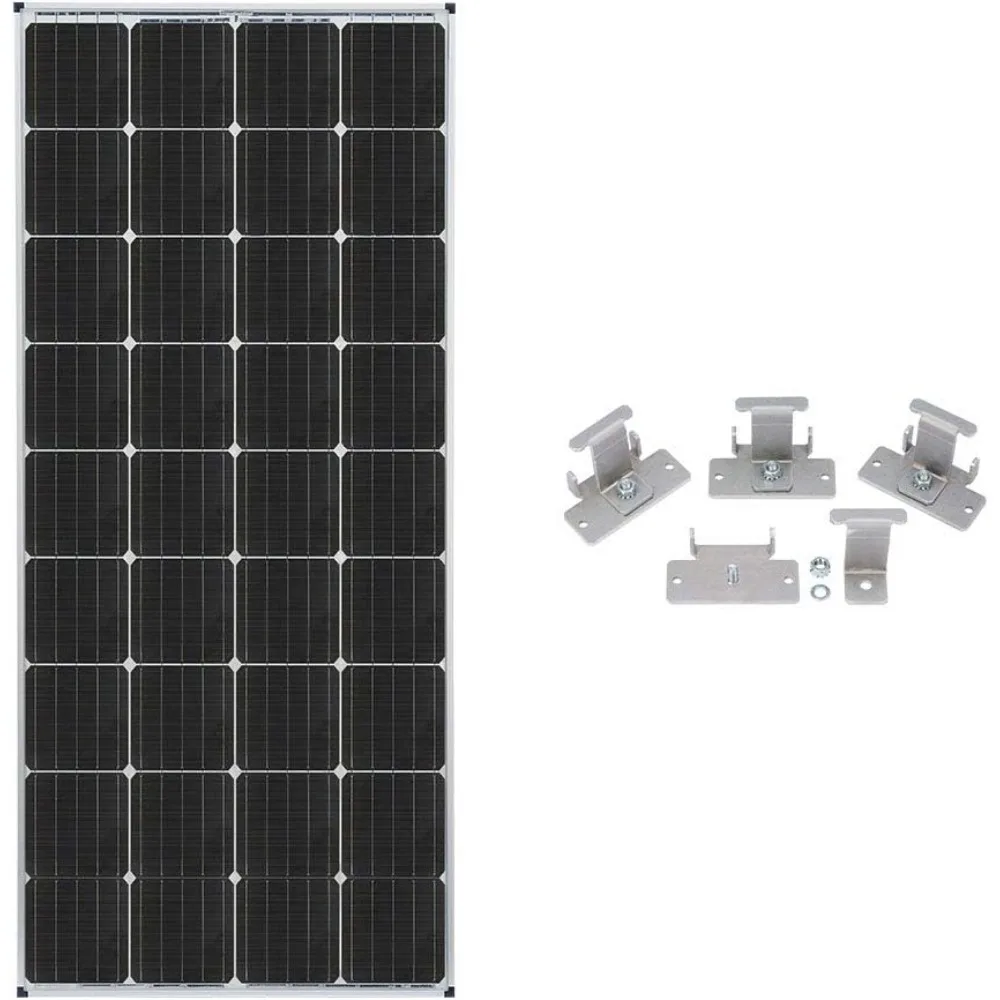 

Legacy Series 170-Watt Roof Mount Solar Panel Expansion Kit. Additional Solar Power for Off-Grid RV Battery Charging