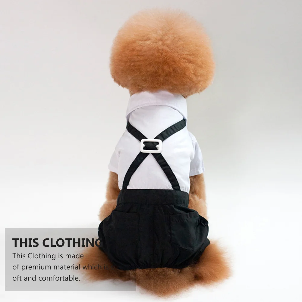 

Pet Elegant Pet Suit Premium Formal Wear Wedding Outfit Costume Party Clothing Overalls Chic Garment