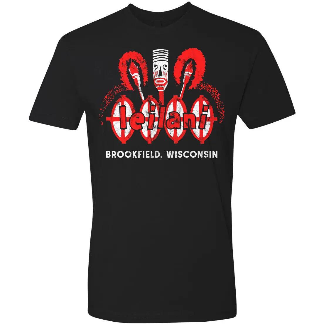 Ретро футболка Tiki, футболка Vtg, художественная кружка для бара, ресторана, полинезийский леилани, Висконсин