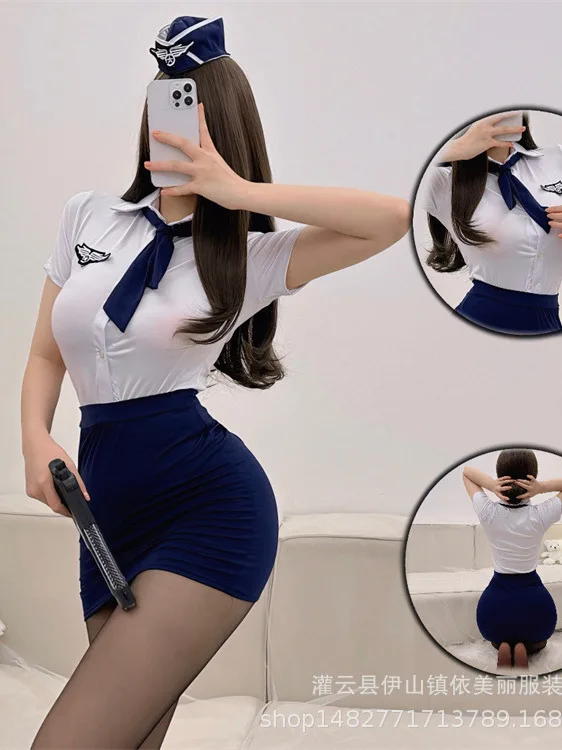 Lingerie Passionate And Sexy Professional Attire Female Uniform Mature Charm Elegant Gentle Seductive Role-playing Dress KSY3