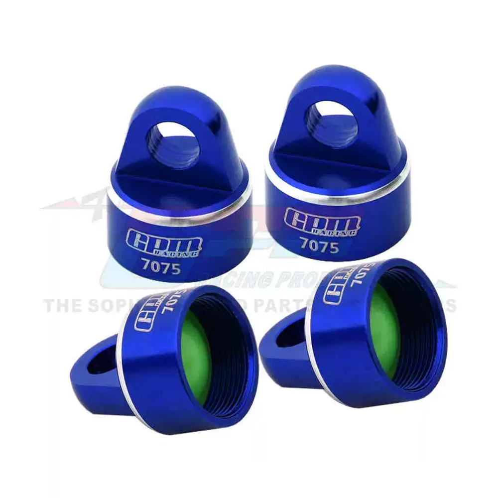 GPM معدن 7075 سبيكة الصدمات قبعات امتصاص الصدمات غطاء 9664 ل Traxxas 1/8 زلاجة 4WD شاحنة كبيرة 95076-4 RC سيارات ترقية أجزاء