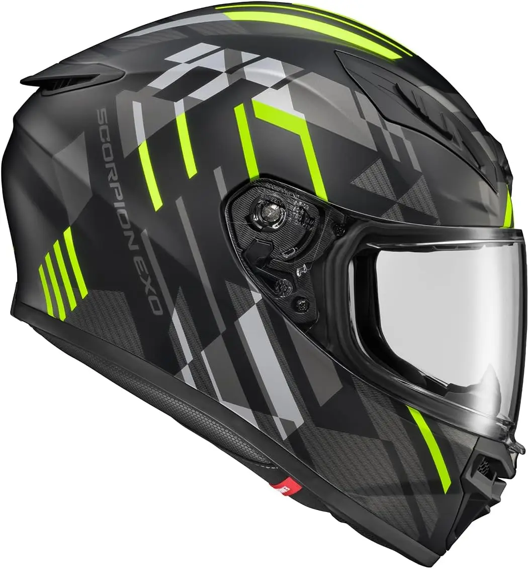 Helm Sepeda Motor Jalan Raya Full Face Polycarbonate R430 dengan Speaker Bluetooth, Kantong, dan Sertifikasi DOT Snell untuk Dewasa