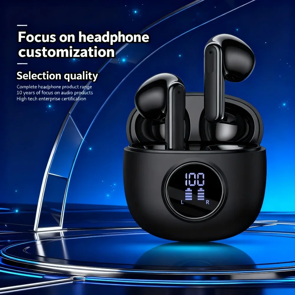 Mini in-Ear Wireless Bluetooth Headphones Business E-Sports Touch Control High Definition Sound Comfortable Wear Ultra-Long Batt