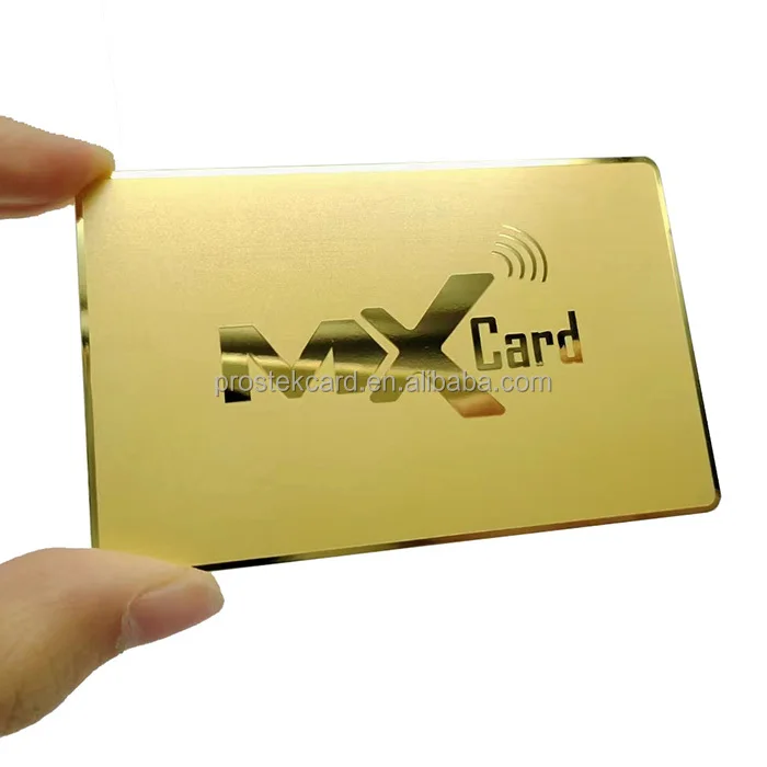 Customized query High End Customized Etch Golden Silver Mirror Metallic Card for Business