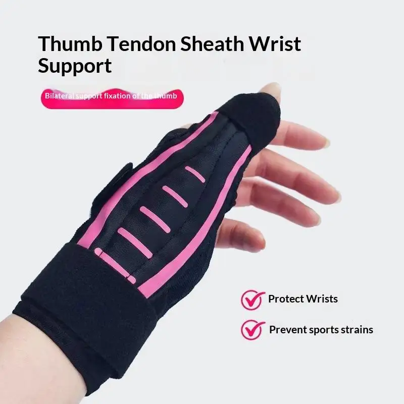 1Pcs Ergonomic Wrist Support Brace Thumb Splint Breathable Pain Relief for Trigger Thumb  Men Women Workout Use