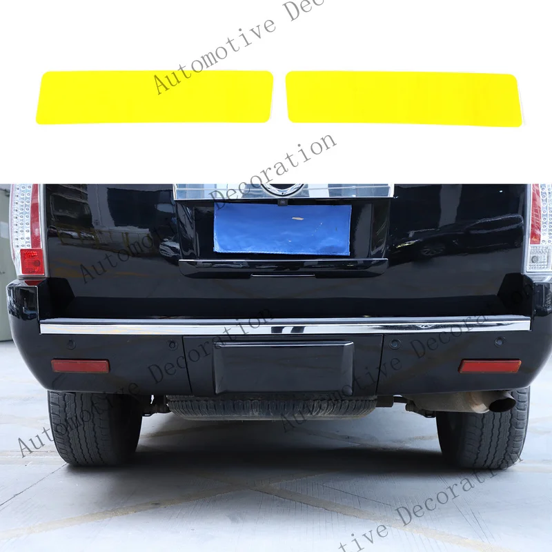 Z+ Yellow Rear Fog Light Tint Film Sticker For Cadillac Escalade 2007-2013
