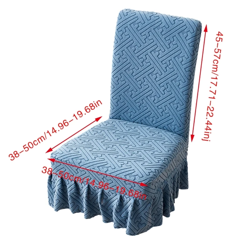 Skirt Chair Covers Anti Fouling Dining Chair Cover Slipcovers Universal Chair Cushion Removable Home Decor 87HA